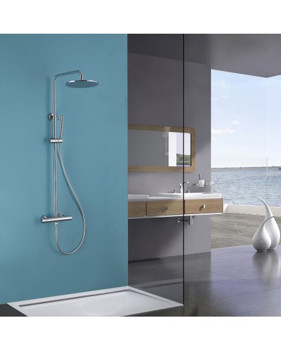 Душевая система Abber Wasser Kreis AF8160 с термостатом Хром