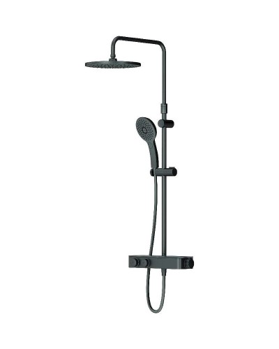 Душевая система AM.PM Inspire V2.0 F0750A422 с термостатом Черная матовая