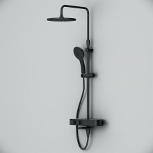 Душевая система AM.PM Inspire V2.0 F0750A522 с термостатом Черная матовая