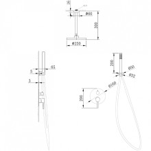 Душевая система Abber Emotion AF8821G Золото матовое