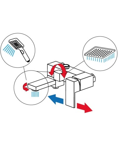 Душевая система 200 мм Timo Selene SX-2013/00
