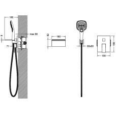 Душевой комплект Timo Selene 2064/00YSM