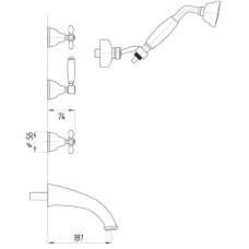 Душевой комплект Migliore Princeton Plus ML.PRP-8018.DO