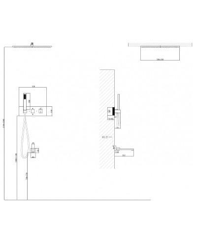 Душевая система Abber Daheim AF8254B с термостатом Черная матовая