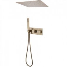 Душевая система Abber Daheim AF8255G с термостатом Золото матовое