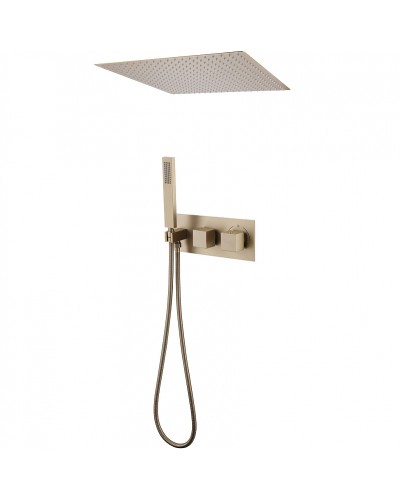 Душевая система Abber Daheim AF8255G с термостатом Золото матовое