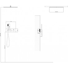 Душевая система Abber Daheim AF8255G с термостатом Золото матовое