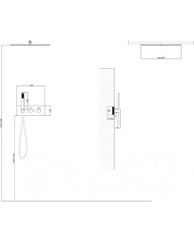 Душевая система Abber Daheim AF8255G с термостатом Золото матовое