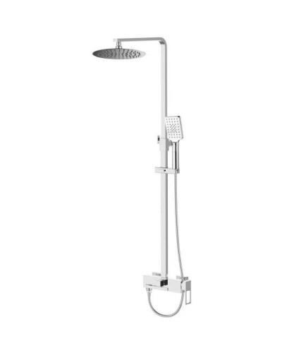 Душевая система 220 мм BelBagno Luce LUC-DOCM-CRM