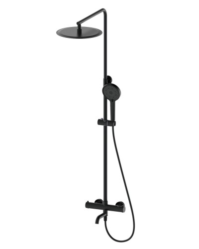 Душевая система с термостатом WONZON & WOGHAND, Черный матовый (WW-88739903-MB)