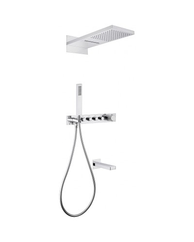Душевая система Abber Rund AF8753 с термостатом Хром