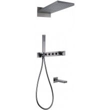 Душевая система Abber Rund AF8753NG с термостатом Никель