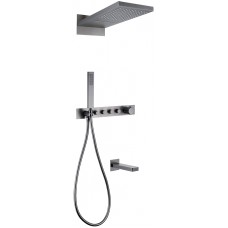 Душевая система Abber Rund AF8753NG с термостатом Никель