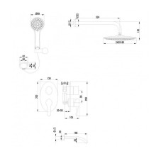 Душевая система Lemark Atlantiss LM3222C Хром