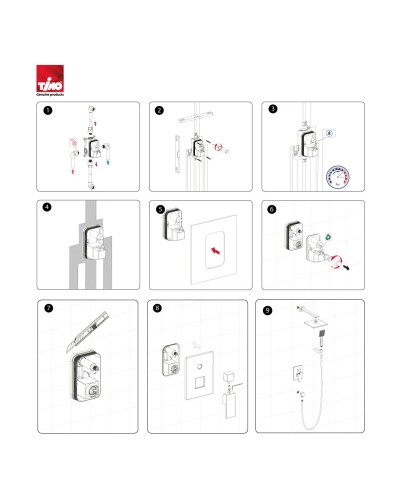 Душевой комплект 215 мм Timo Selene SX-2069/17SM