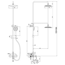Душевая система Lemark Omega LM3162C Хром