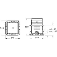 Душевой комплект 250х250 мм VitrA Origin A4926636EXP