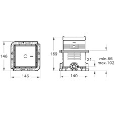 Душевой комплект 250х250 мм VitrA Origin A4926636EXP