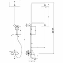 Душевая система Lemark Poseidon LM4262C Хром