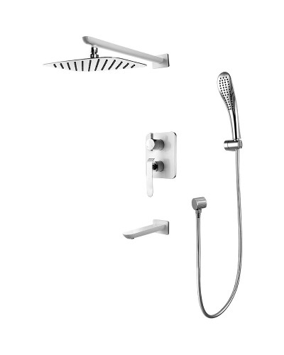 Душевая система Lemark Melange LM4922CW Хром Белый