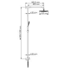 Душевая система WasserKRAFT A066 Хром