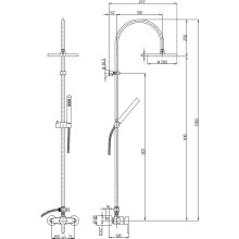Душевая система Paini 92CR6891P1 Хром