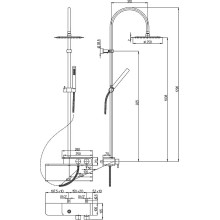 Душевая система Paini Pad PDCR689B0 Хром