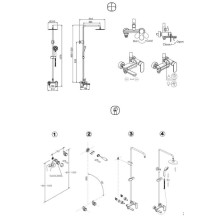 Душевая система Bravat Opal C F6125183CP-A1-RUS Хром