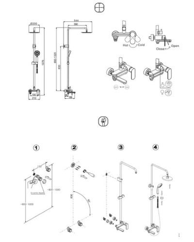 Душевая система Bravat Opal C F6125183CP-A1-RUS Хром