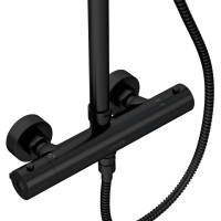 Душевая система 245 мм Cersanit Brasko Black A63112