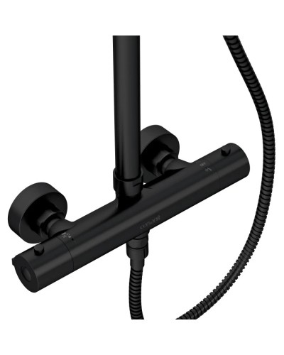 Душевая система 245 мм Cersanit Brasko Black A63112