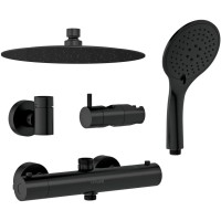 Душевая система 245 мм Cersanit Brasko Black A63112