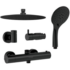 Душевая система 245 мм Cersanit Brasko Black A63112