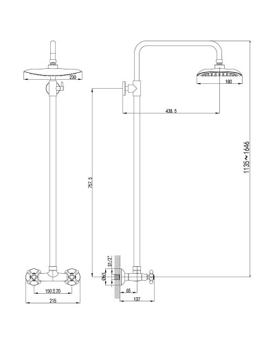 Душевая система Lemark Standard LM2160C Хром
