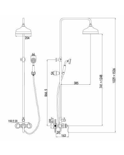 Душевая система Lemark Brava LM4760G Золото