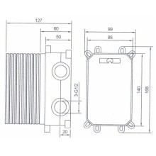 Душевой комплект Bronze De Luxe Grani NT980-3