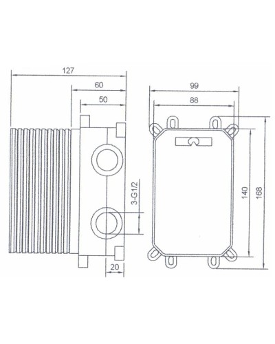 Душевой комплект Bronze De Luxe Grani NT980-3