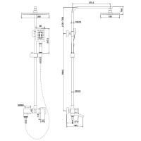 Душевая система Felice 1060 cromo