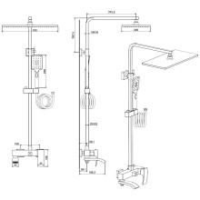 Душевая система Felice 2060 cromo