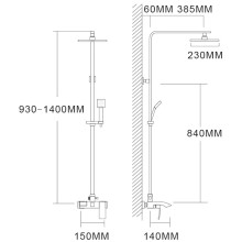 Душевая система Felice 4060 cromo