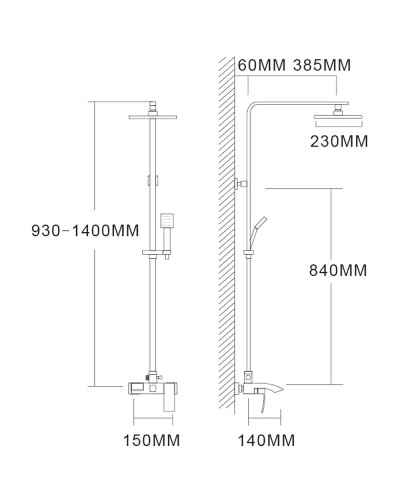 Душевая система Felice 4060 cromo
