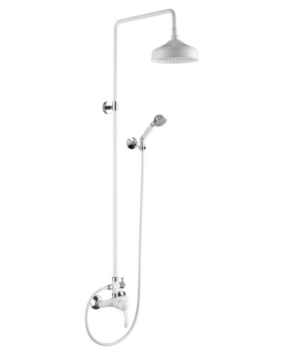 Душевая стойка со смесителем для верхнего и ручного душа CEZARES LIRA-C-CD-BLC