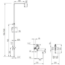 Душевая система Migliore Ermitage ML.ERM-7004.BI.BR