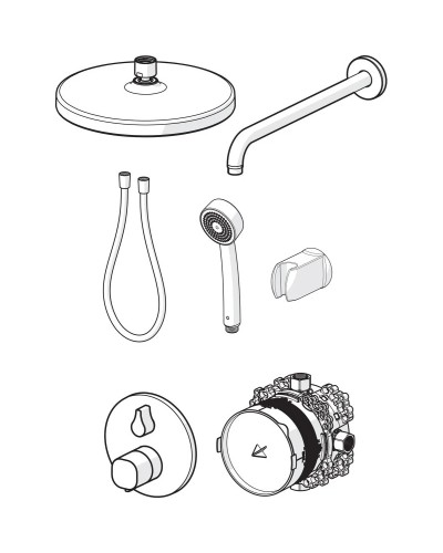 Душевой комплект Oras BlueBox 2090