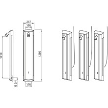 Бесконтактная душевая панель Oras Electra 6661FTW