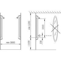 Бесконтактная душевая панель Oras Electra 6661F