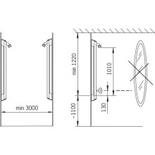 Бесконтактная душевая панель Oras Electra 6661F