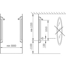 Бесконтактная душевая панель Oras Electra 6661F