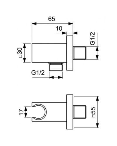 Душевой комплект 300 мм Ideal Standard Ceratherm C100 A7572AA