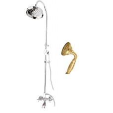 Душевая стойка со смесителем, с изливом, верхним и ручным душем CEZARES GOLF-CVD-02-M